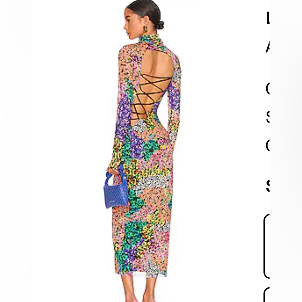 Afrm Laguna floral body con midi dress